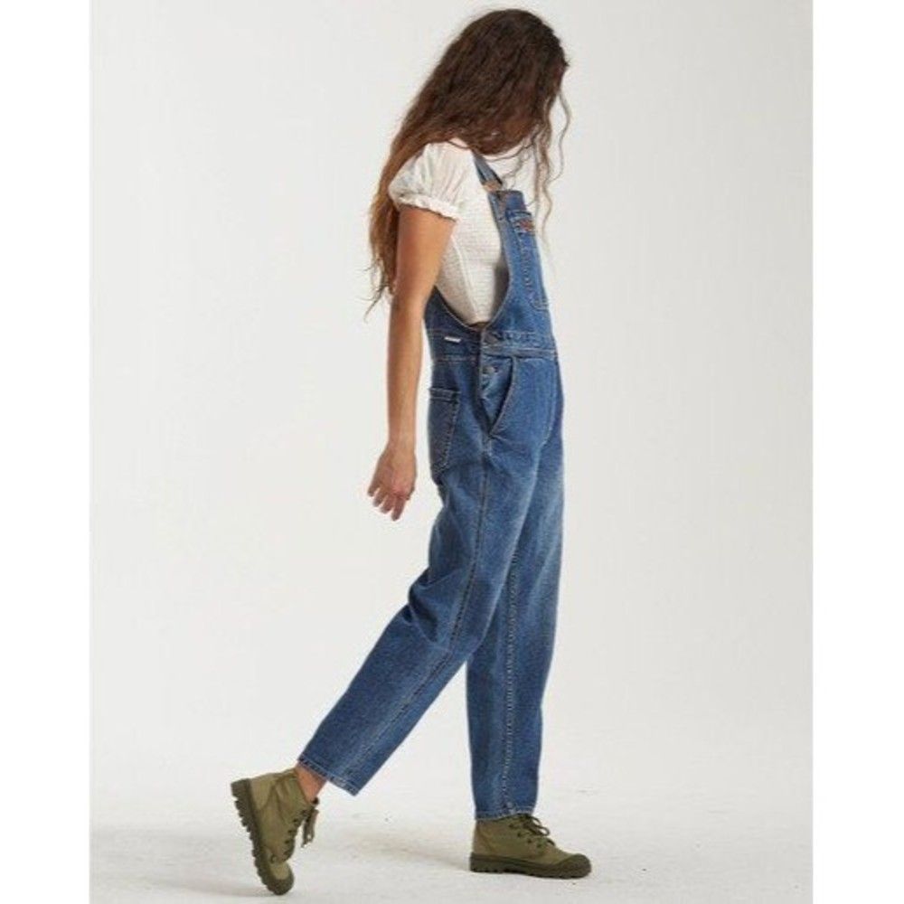 Billabong Basic Beach Overalls XS S M L Denim Jeans Relaxed Fit NWT - Picture 6 of 6
